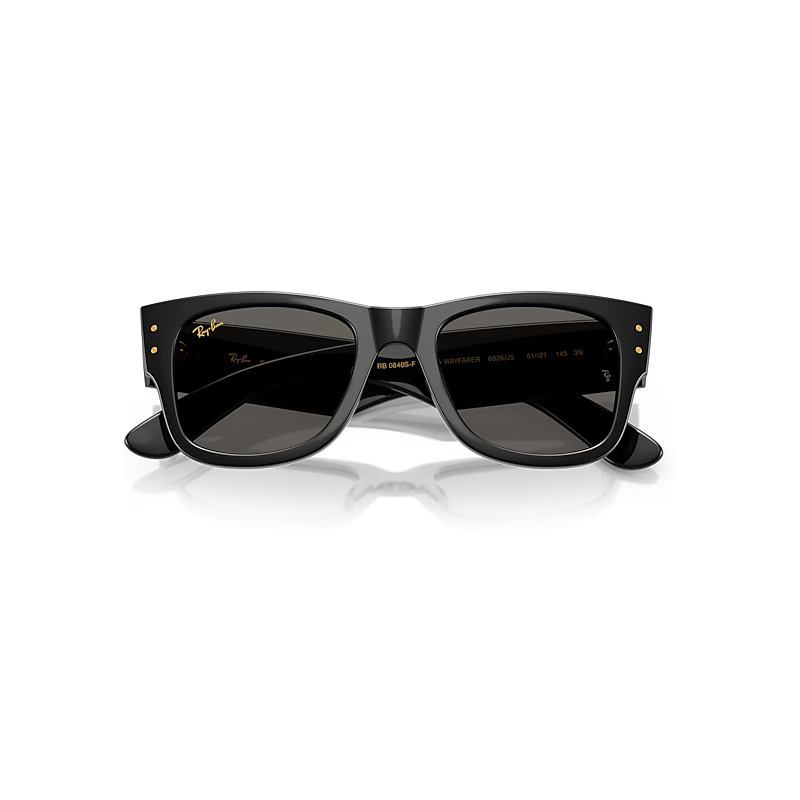 Ray-Ban Mega Wayfarer Blacked Out Collection Sunglasses Black Frame Black Lenses 52-21 | Ray-Ban (US)