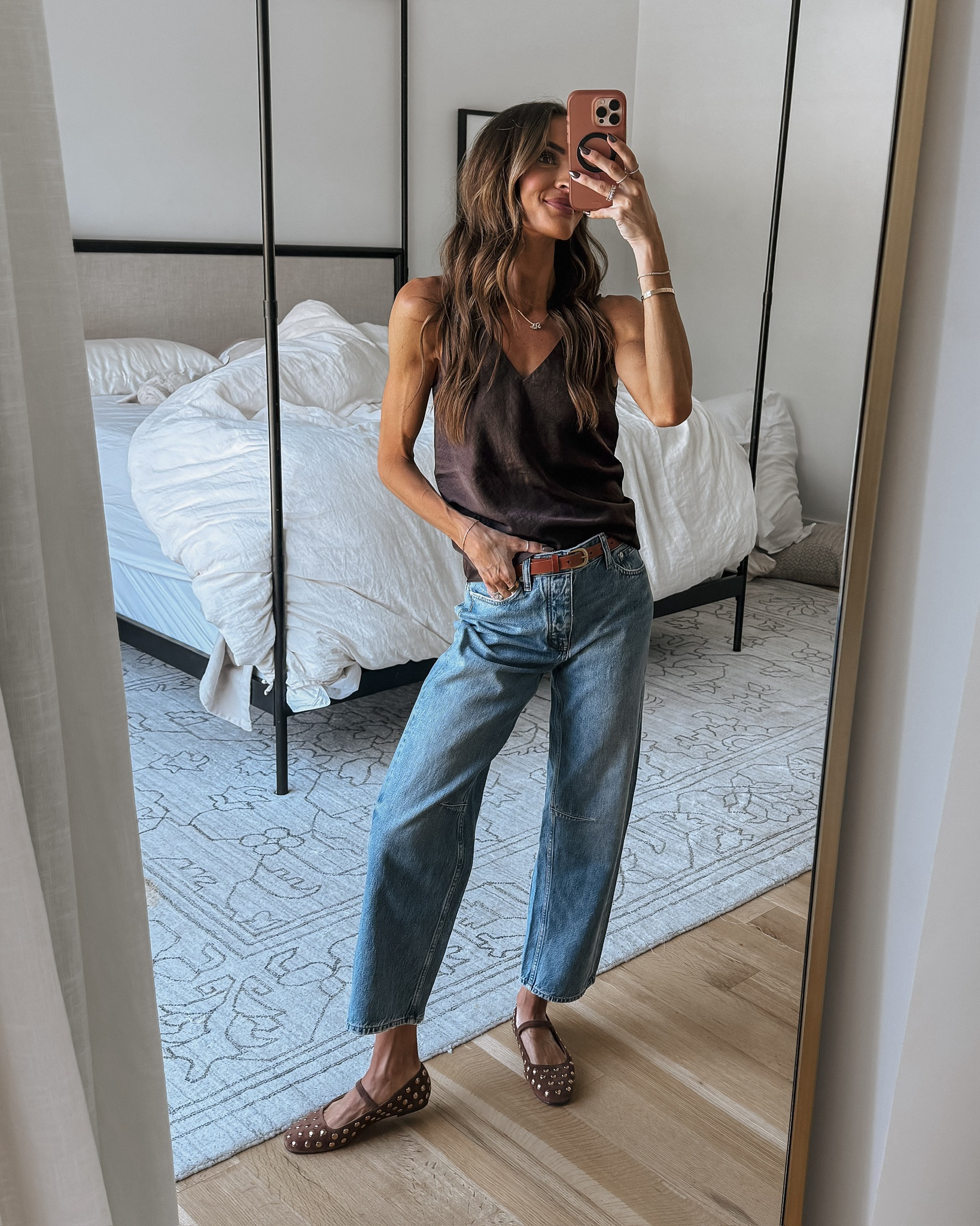 this chocolate brown color will be on repeat all fall 😍 such a pretty stain too that looks cute under blazers or cardigans, too! 🤎

#LTKxMadewell