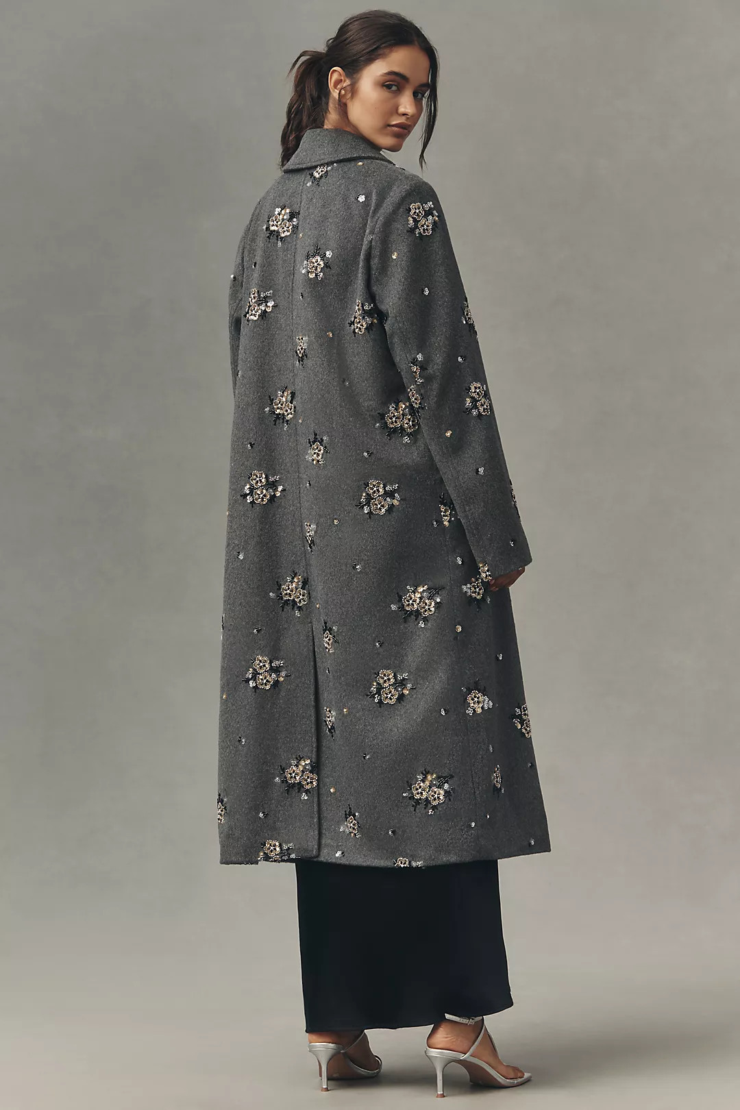 By Anthropologie Sequin Wool Blend Coat | Anthropologie (US)