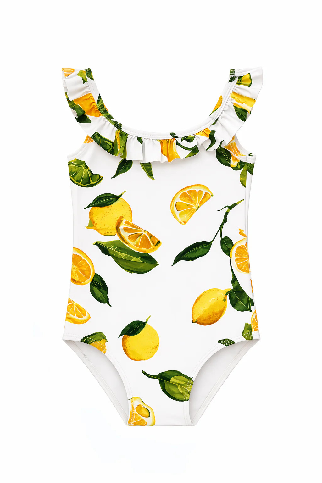 Little Sweet Pea One Piece - Girl's Ruffle Swimsuit | Hermoza