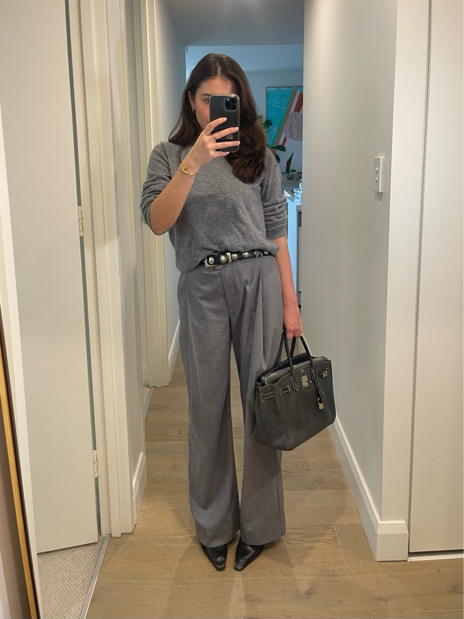 Work outfit!!! all grey 