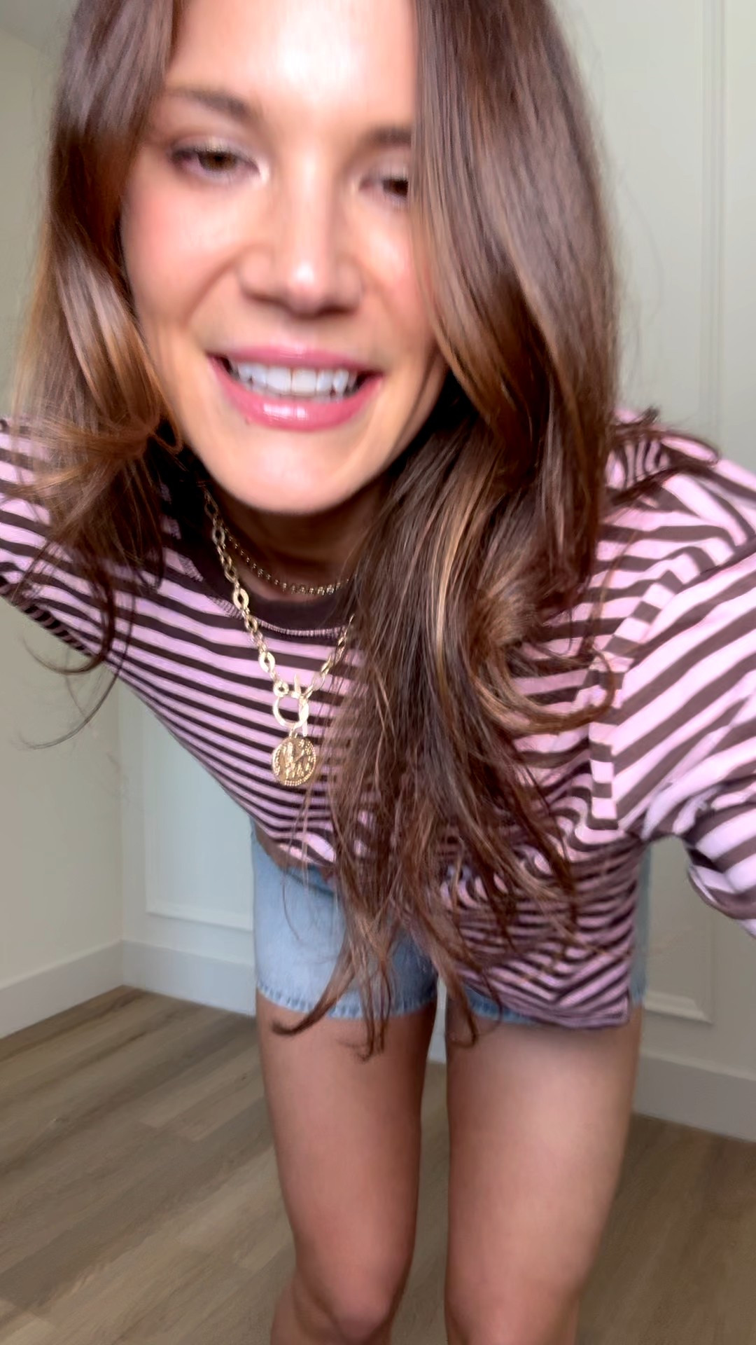 This striped tee is such a good casual find. I love the slightly oversized fit with denim shorts for an easy everyday look. It is one of those outfits you can throw on for errands, travel, or laid back summer days. Striped tee, Casual outfits, Denim shorts outfit, Everyday outfits, Spring outfits, Summer outfits, Vacation outfits beach, Weekend outfits, Tall girl approved, Stang and Co

#LTKTravel #LTKTall #LTKSeasonal