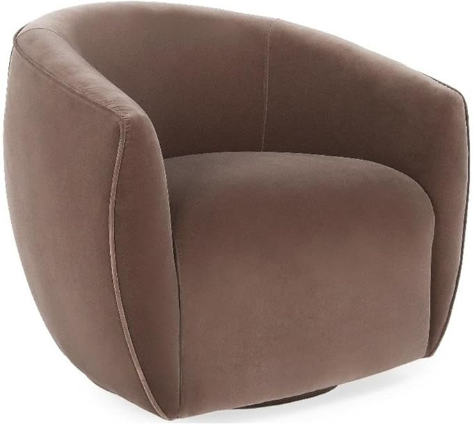 Kosas Home Harper Polyester Fabric Swivel Accent Chair in Rose Gold | Amazon (US)
