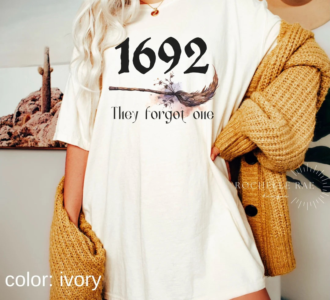 Salem Witch Trial Shirt1692 They Forgot One Tee Halloween - Etsy | Etsy (US)