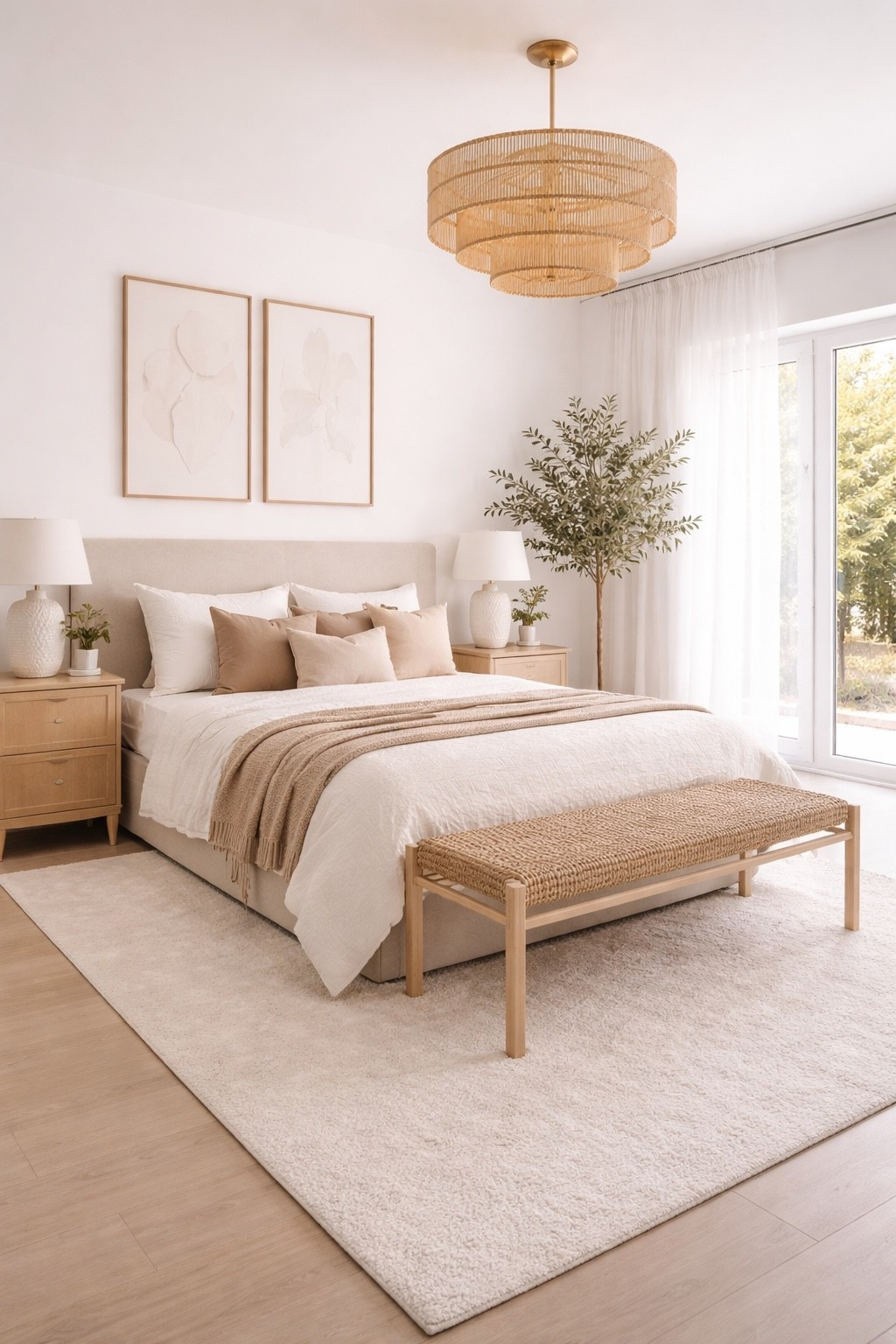 A bright neutral bedroom with light wood tones, cozy layers, and a calm organic feel.

#bedroomideas #neutralbedroom #modernbedroom #bedroomdecor #softminimalism #warmminimalism #neutralhome #beigehome #homedecor #interiordesign #organicmodern #cozybedroom #bedroominspo #homeinspo #designinspo #wayfairhome #ltkhome #ltkdecor #ltkdesign #ltkfinds #ltkit #shopthelook #pinteresthome #serenehome #minimalhome #dreambedroom #neutraldecor #cozyhome #elegantbedroom #decorinspo