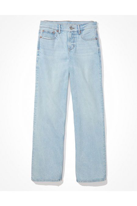 AE 90s Wide Leg Jean Women's Ice Blue 000 Regular | American Eagle Outfitters (US & CA)