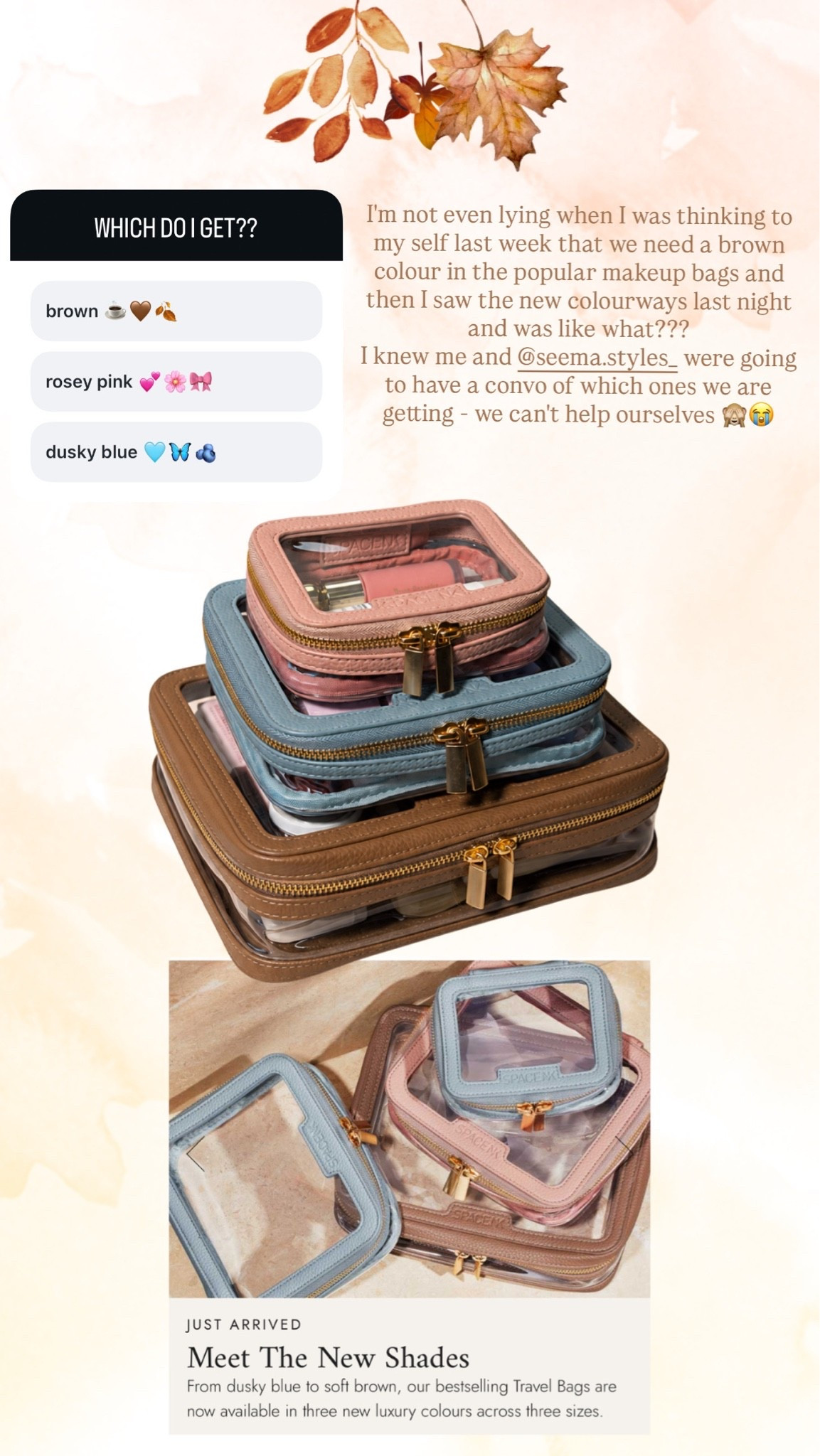 new makeup bags