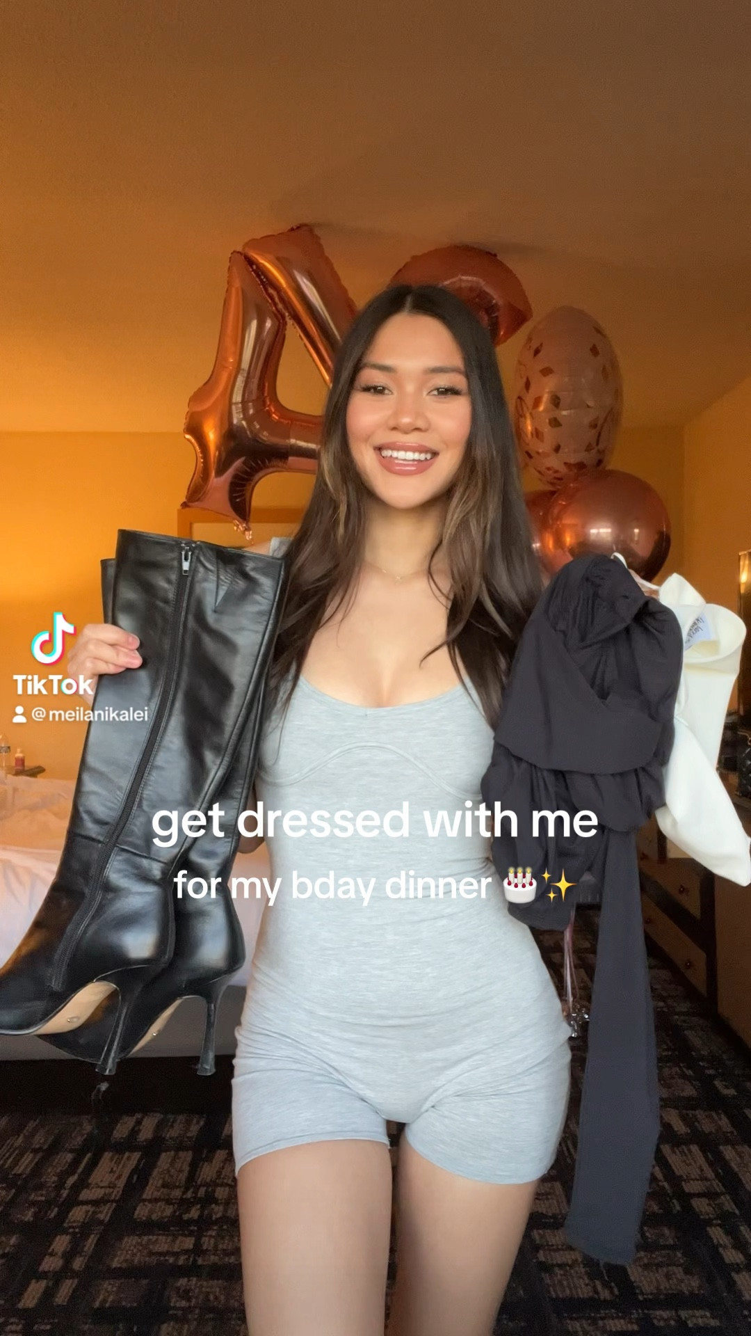 get dressed with me for my bday dinner!! 