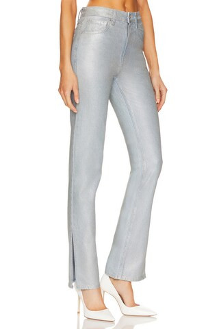 GRLFRND Harlow Coated High Rise Boot Jeans in Silverado from Revolve.com | Revolve Clothing (Global)