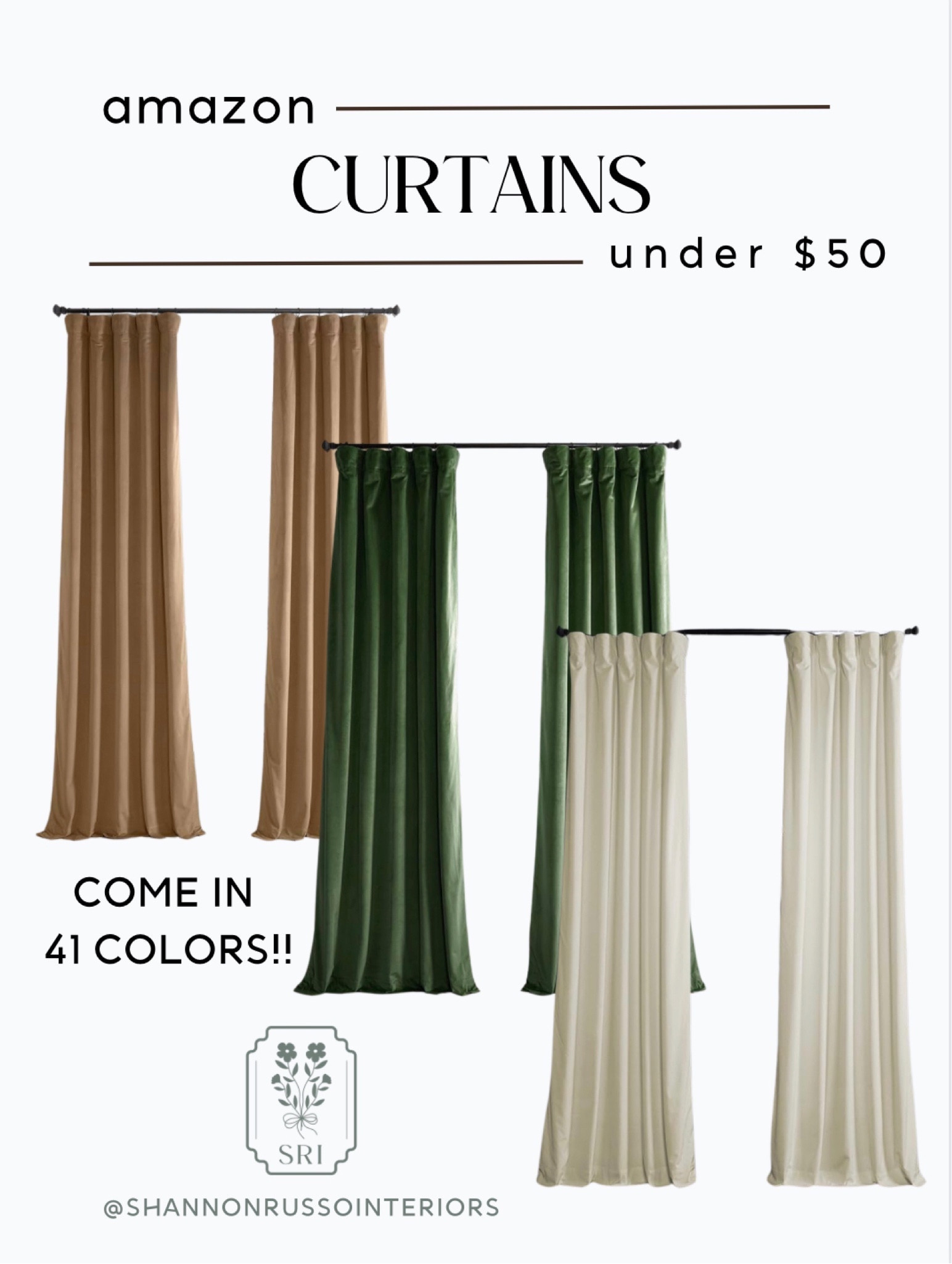 Velvet curtains, blackout curtains, affordable window treatments, moody home decor, colorful curtains, Amazon home finds, home decor savings, interior designer finds

#LTKsalealert #LTKfindsunder50 #LTKhome