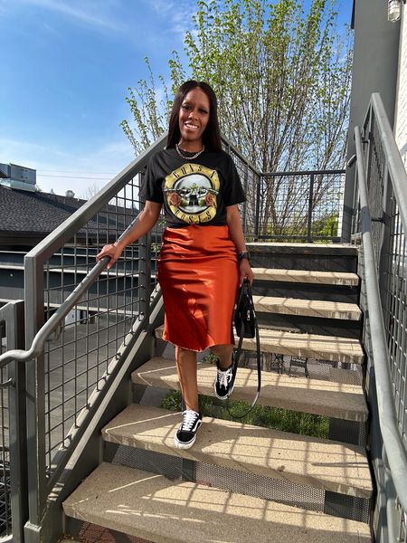 Spring outfit! Graphic tee with a skirt. I’m wearing a size small in both

#LTKfindsunder50 #LTKstyletip 

#LTKFestival