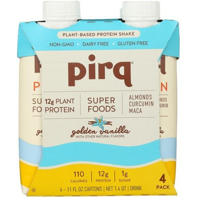 Pirq Plant Protein Rtd Vanilla 4pk - Pack of 3 - 44 FO | Target