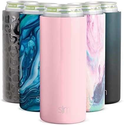 Simple Modern Skinny Can Cooler for Slim Beer and Hard Seltzer | Vacuum Insulated Stainless Steel... | Amazon (US)