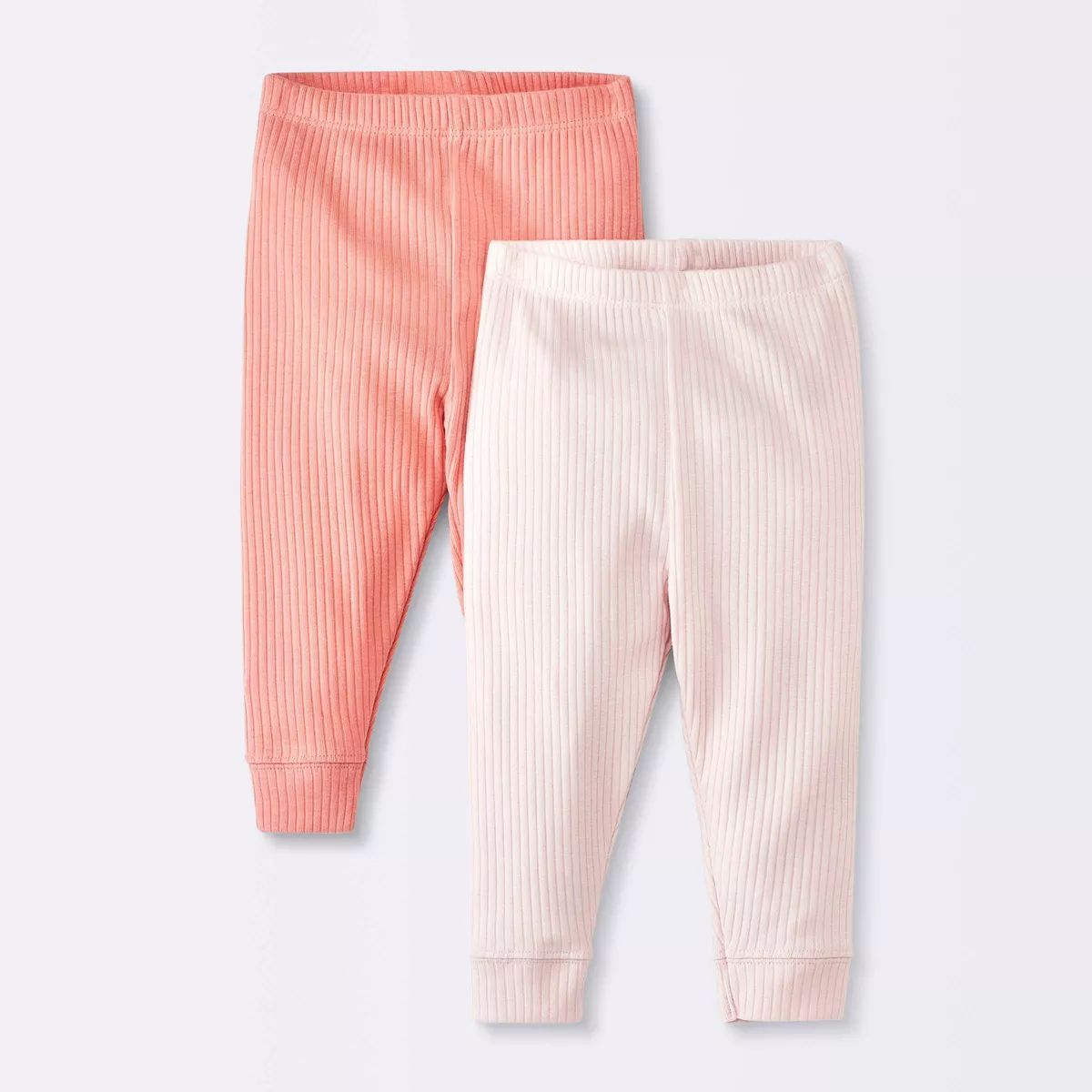 Baby Girls' 2pk Wide Ribbed Pants - Cloud Island™ Pink | Target