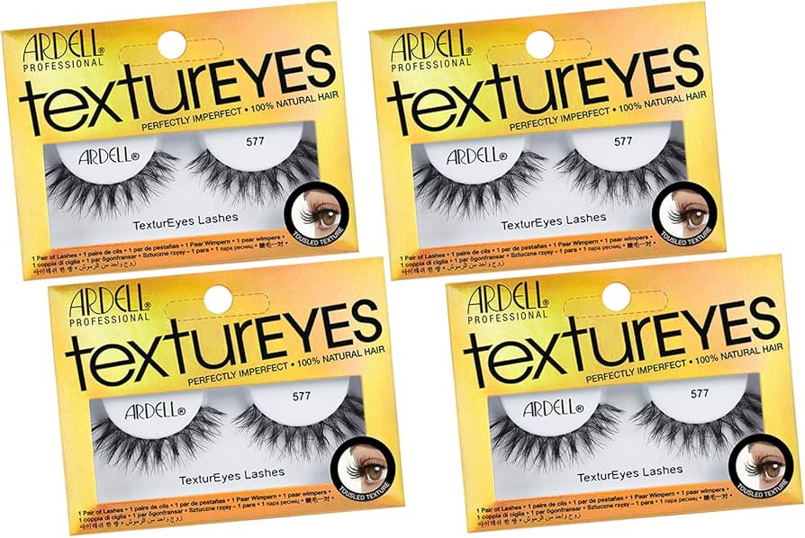 Ardell TexturEyes False Strip Lashes #577, 4 Pack | Amazon (US)