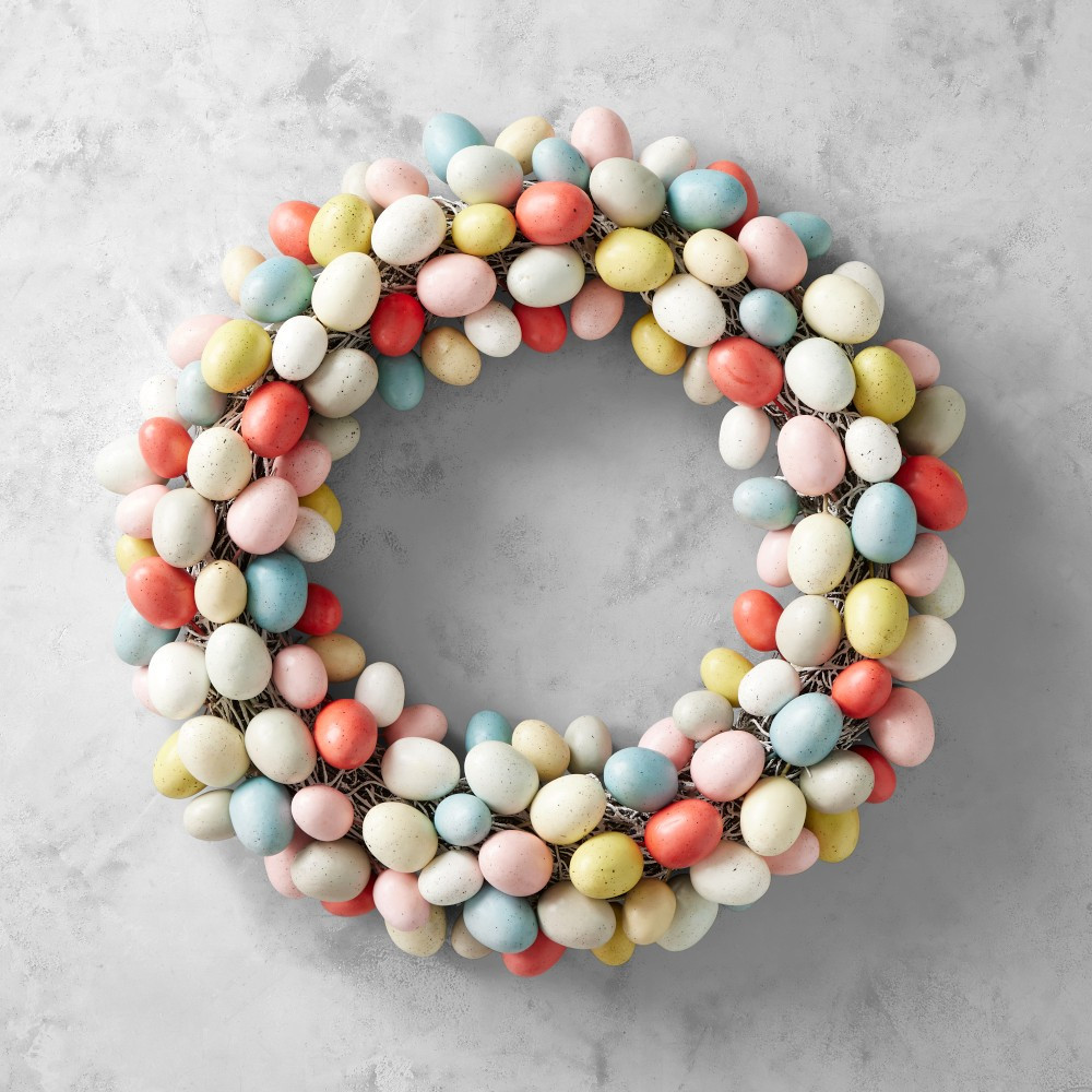 Egg Hunt Whimsy Wreath, 18" | Williams-Sonoma