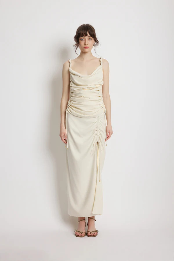 Nymph Midi Skirt - Natural | Sunset Lover
