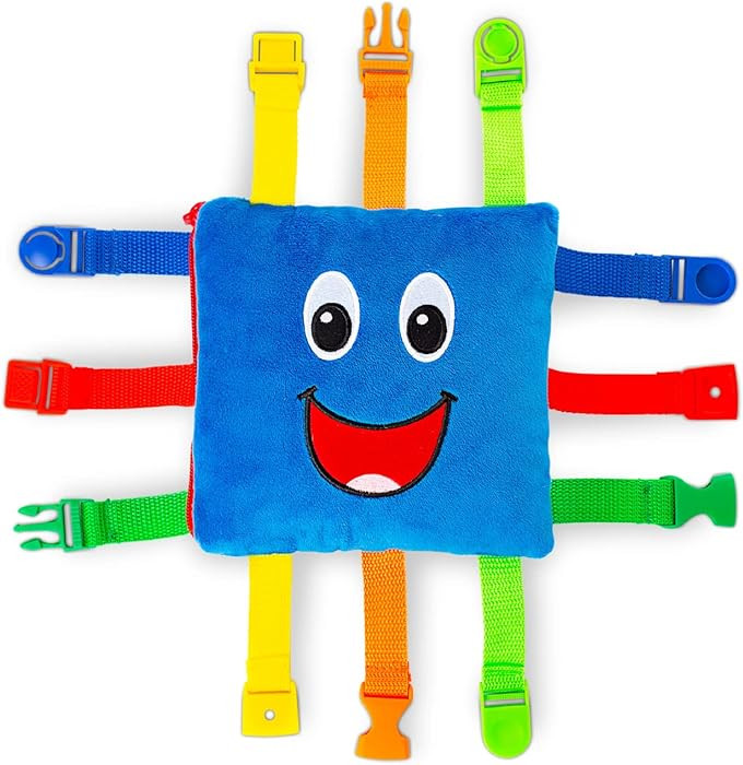 Buckle Toys - Boomer Square - Learning Activity Toddler Plane Travel Essential Toy - Develop Moto... | Amazon (US)