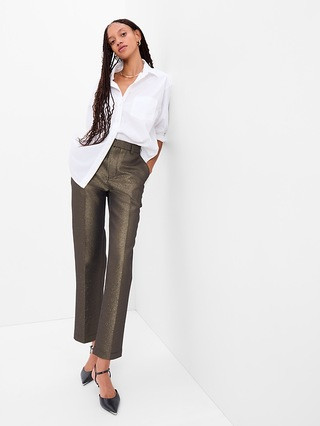 Metallic Cropped Pants | Gap (US)