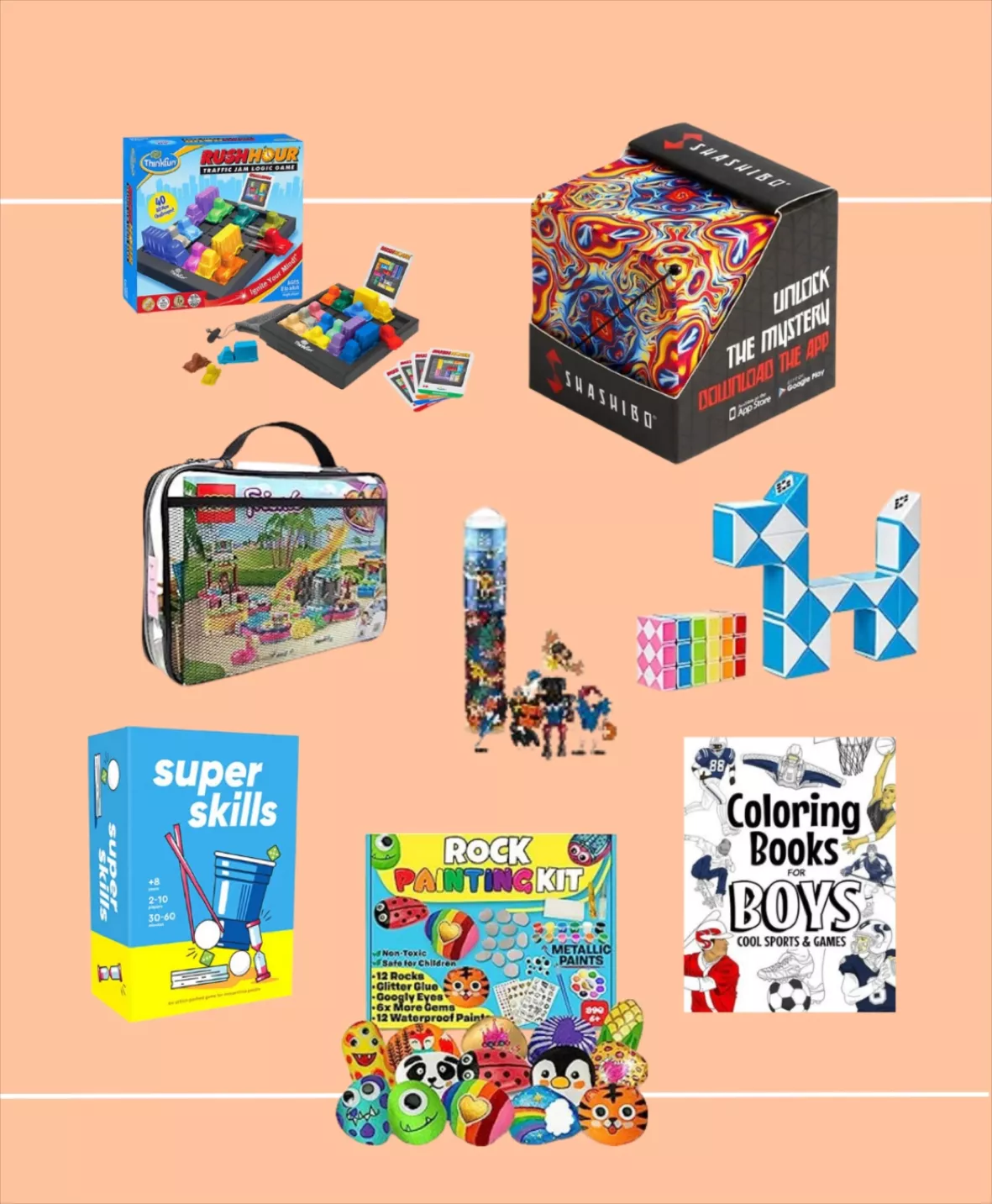 holay PVC Zippered Blocks Set, Toy, Clay Storage Organizer Case (Name Tag,  Manual Pocket) (1 Large) : : Toys
