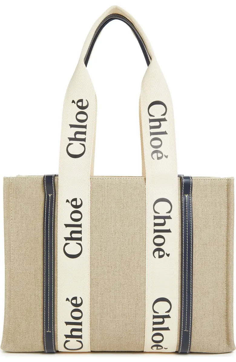 Medium Woody Linen Tote | Nordstrom