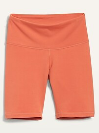 High-Waisted PowerPress Biker Shorts for Women - 8-inch inseam | Old Navy (US)