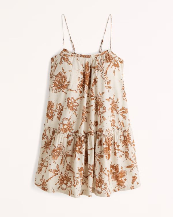 Women's Ruffle Trapeze Mini Dress | Women's Dresses & Jumpsuits | Abercrombie.com | Abercrombie & Fitch (US)