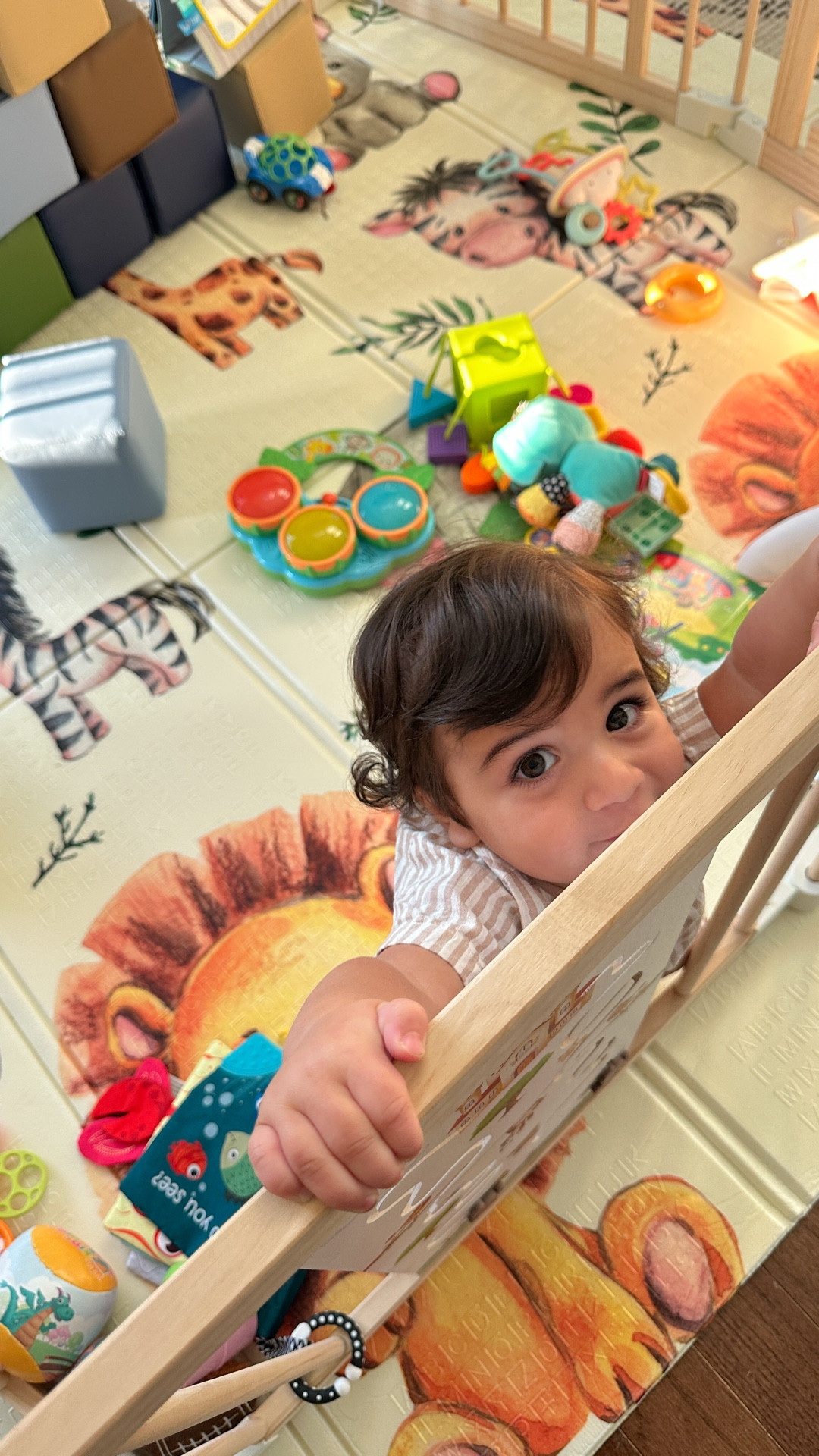 This wooden playpen has been a game changer in our home! My son loves it & I love how easy it is to drag anywhere for a safe, cozy play space!!!

The mat underneath is just as amazing- soft, comfy, and soooo lightweight!
& Looook how aesthetic it is!
#ToddlerMustHaves #LTKBaby #BabyGearFavorites #FoldablePlaypen #LightweightPlaypen #LTKFinds #ToddlerPlayArea #MomLifeEssentials #LTKHomeFavorites #BabyPlaypen #MomLifeMadeEasy #LTKFamily #BabyGearGoals #LTKMomLife #ToddlerFavorites #LTKHomeFinds #LTKBabyGear #MomLifeGoals

#LTKBaby #LTKHome #LTKSaleAlert
