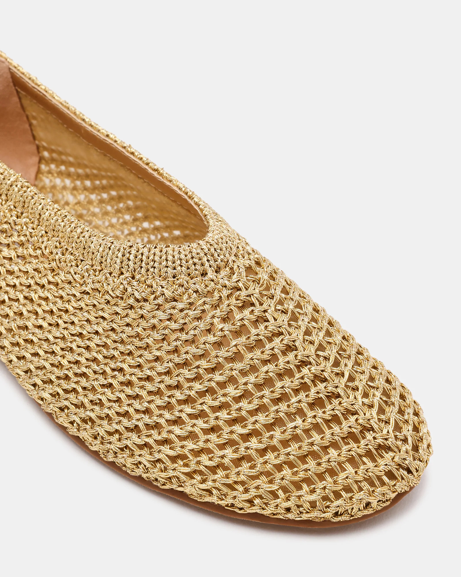 CYNTRA Woven Champagne Round-Toe Women's Ballet Flat | Steve Madden (US)