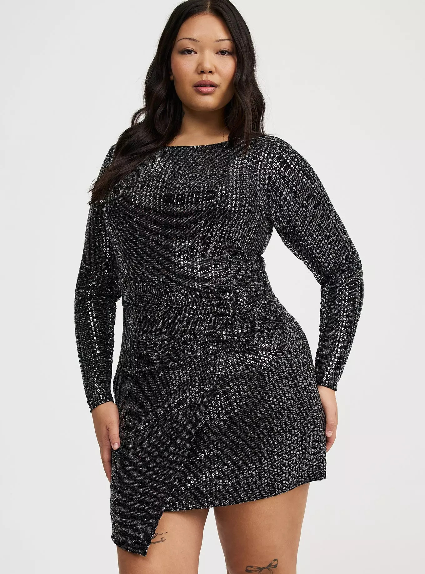 Disco Sequin Wrap Mini Dress | Torrid (US & Canada)
