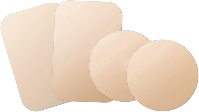 WixGear Mount Metal Plate with Adhesive for Magnetic Cradle-Less Mount -X4 Pack 2 Rectangle and 2... | Amazon (US)