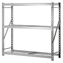 Click for more info about Heavy Duty 3-Shelf Welded Steel Treadplate Rack with Wire Shelves