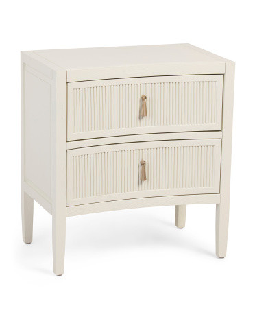 24in Curved 2 Drawer Nightstand | TJ Maxx