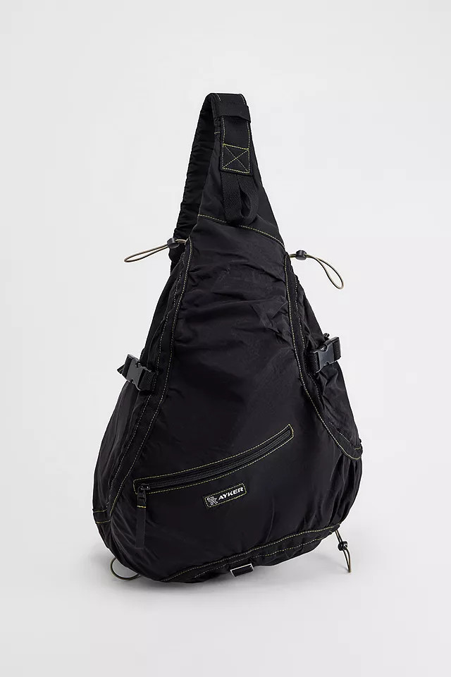 Ayker Black One-Strap Backpack - Black ALL at Urban Outfitters | Urban Outfitters UK
