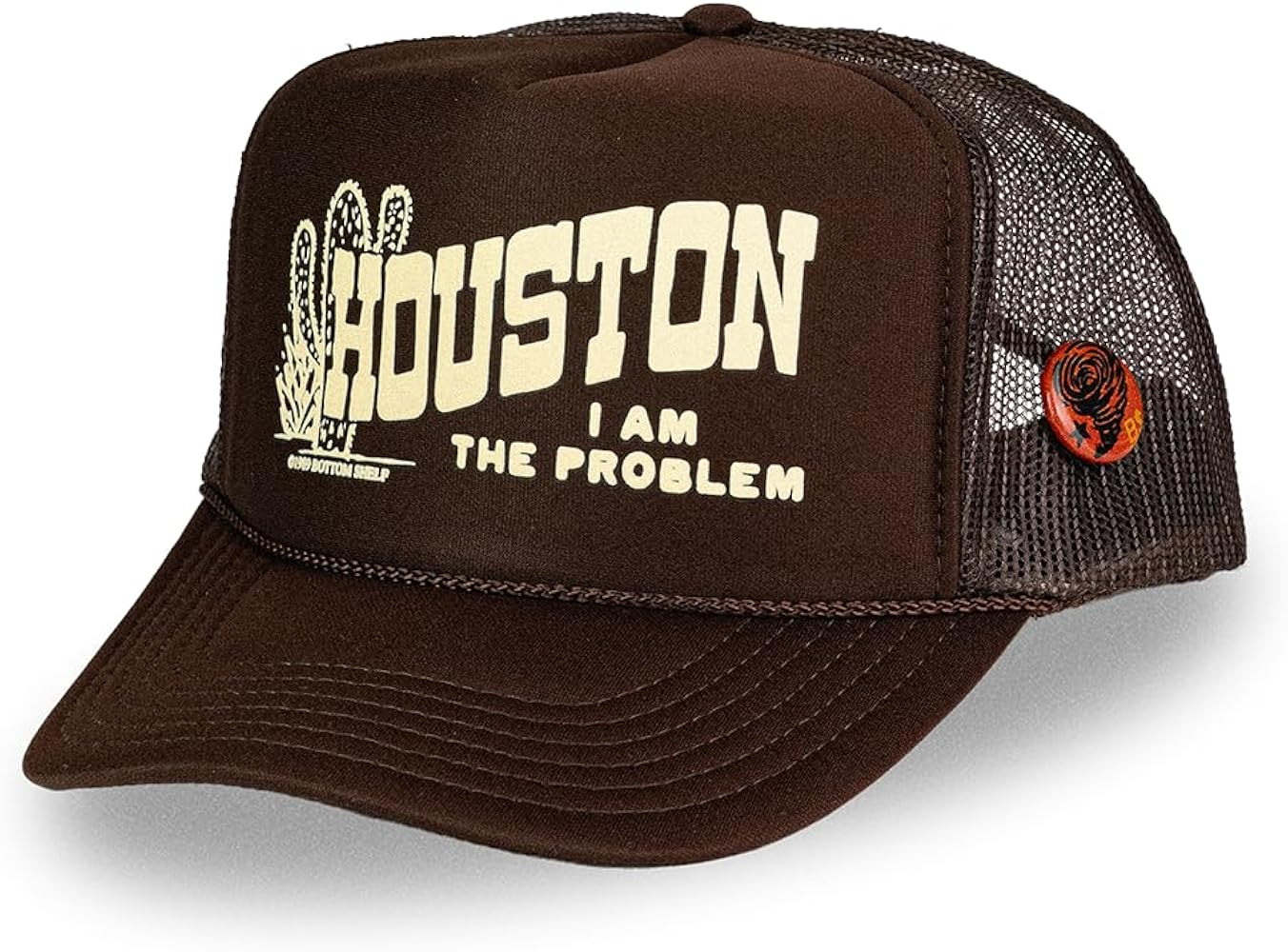 Bottom Shelf Houston I Am The Problem Foam Trucker Hat Unisex with Hat Pin | Amazon (US)