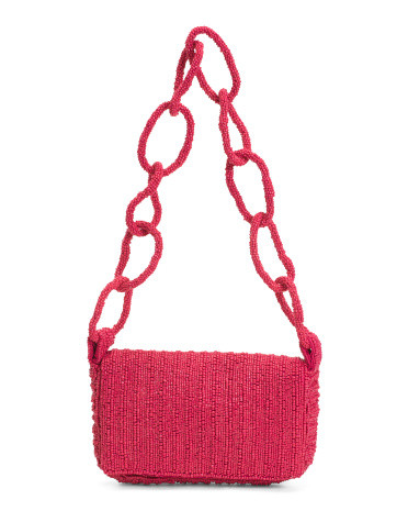 Beaded Chain Shoulder Bag | TJ Maxx