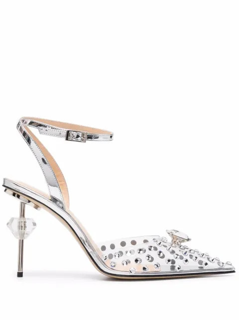 crystal-embellished stiletto pumps | Farfetch (UK)
