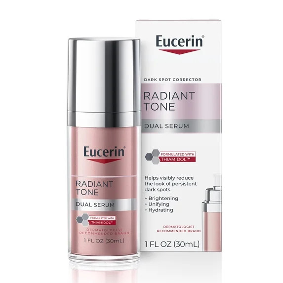 Eucerin Radiant Tone Dual Serum, Dark Spot Corrector with Thiamidol and Hyaluronic Acid, 1 fl oz | Walmart (US)