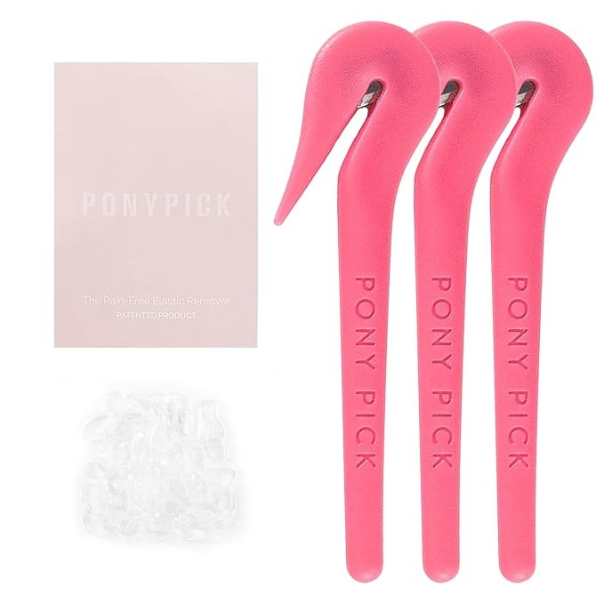 THE PONY PICK Hair Elastic Rubber Bands Cutter Tool – Easy To Use, Pain Free, No Hair Damage ... | Amazon (US)