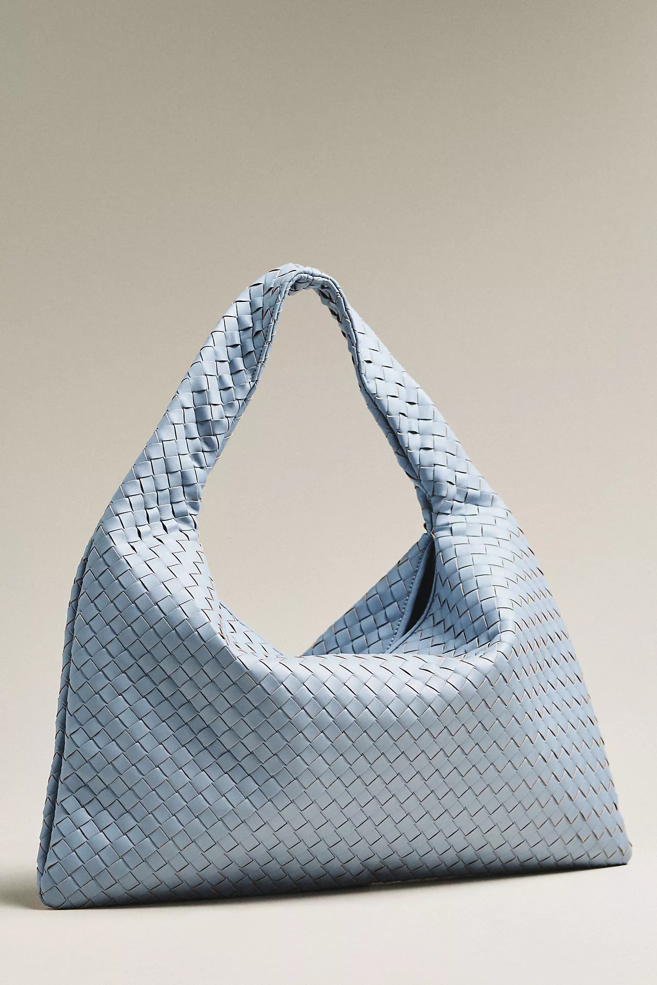 Woven Faux Leather Oversized Slouchy Tote | Anthropologie (US)