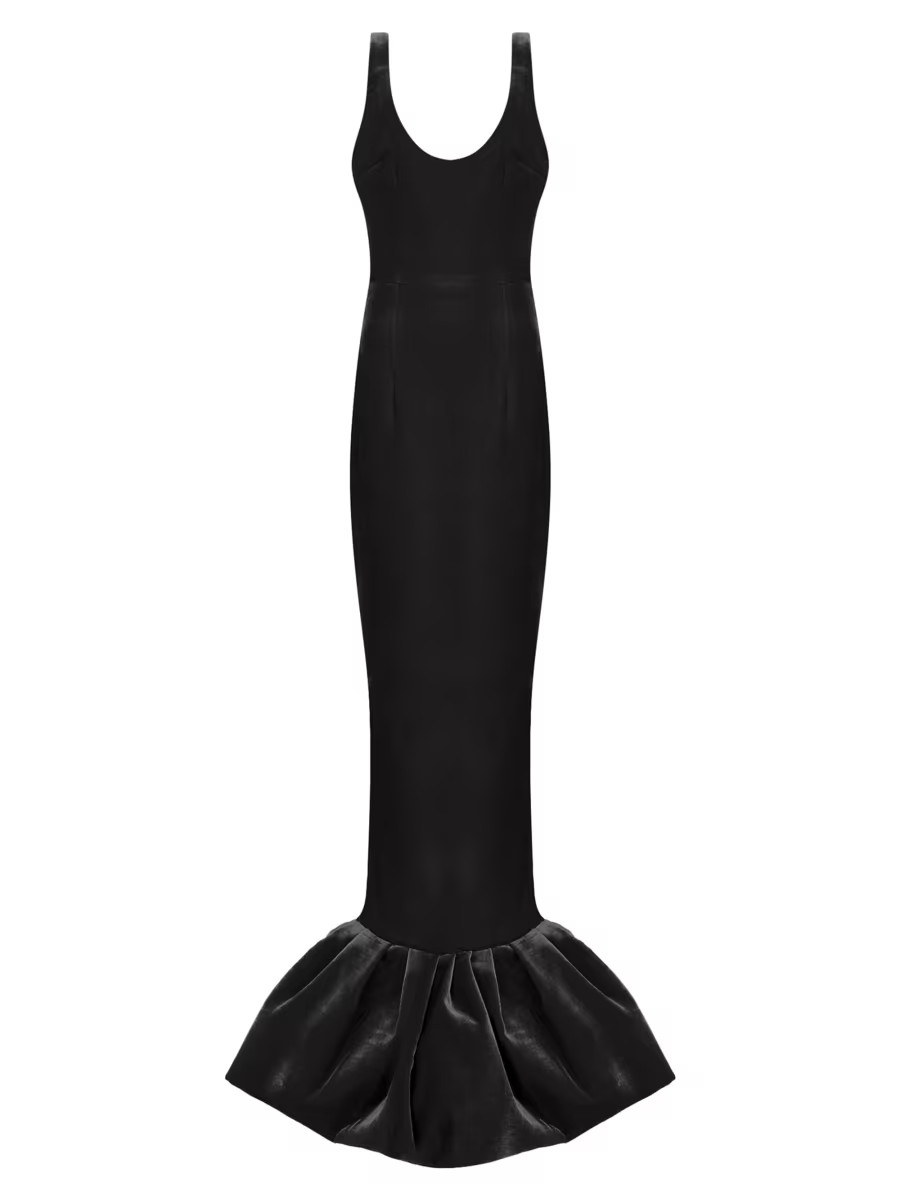 Pualo Silk Trumpet-Hem Gown | Saks Fifth Avenue