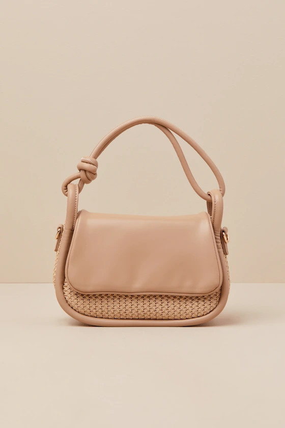 Instinctually Elevated Beige Woven Handbag | Lulus
