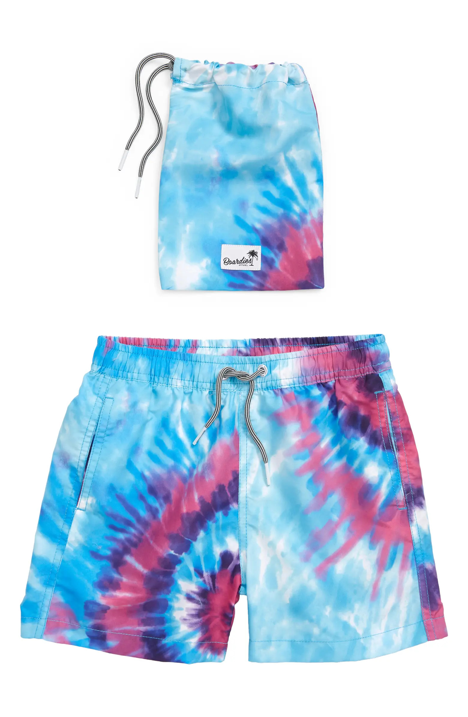 Boardies Kids' Purple Haze Tie Dye Swim Trunks | Nordstrom | Nordstrom