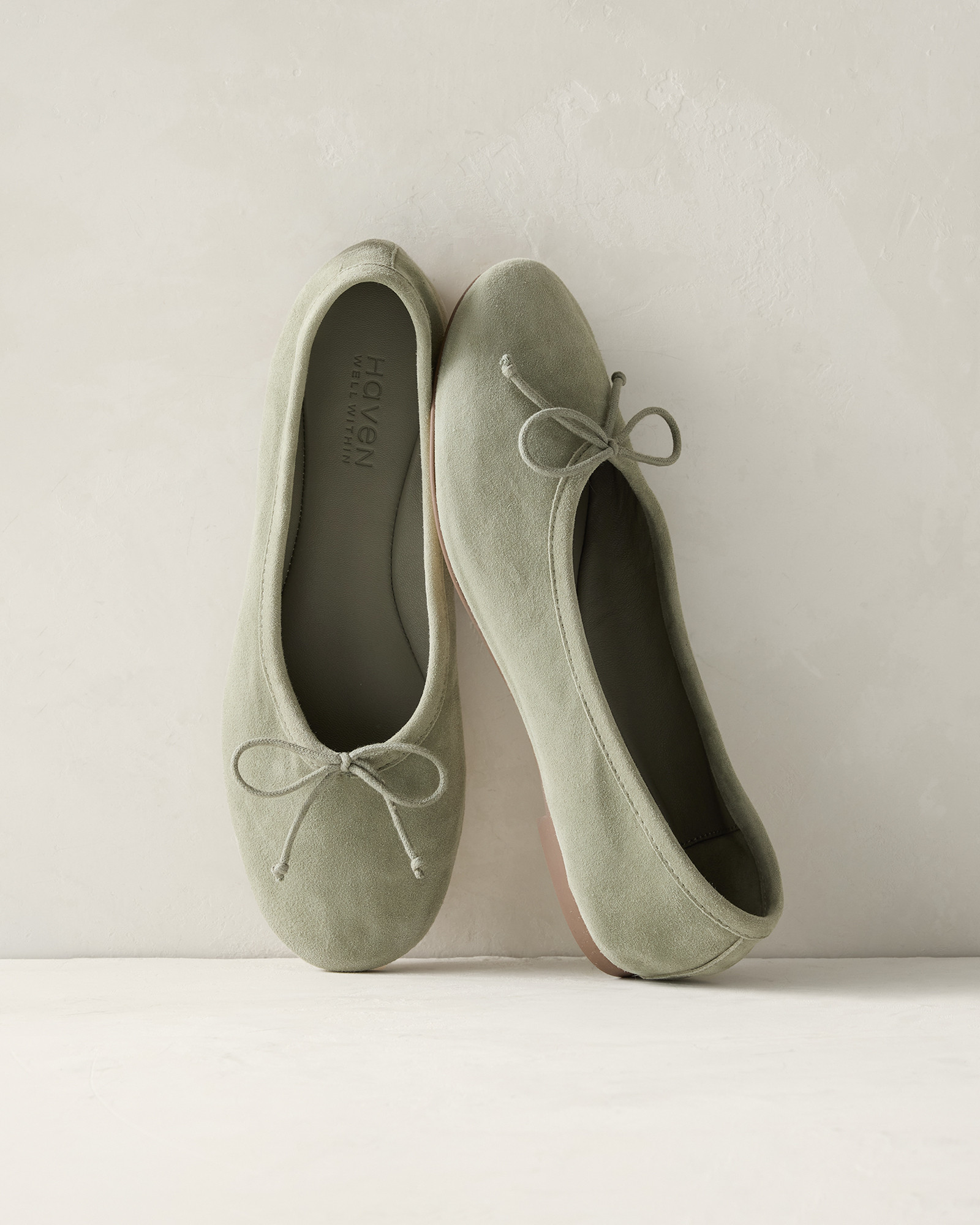 Suede Ballet Flats | Vetiver | 5 | Haven Well Within