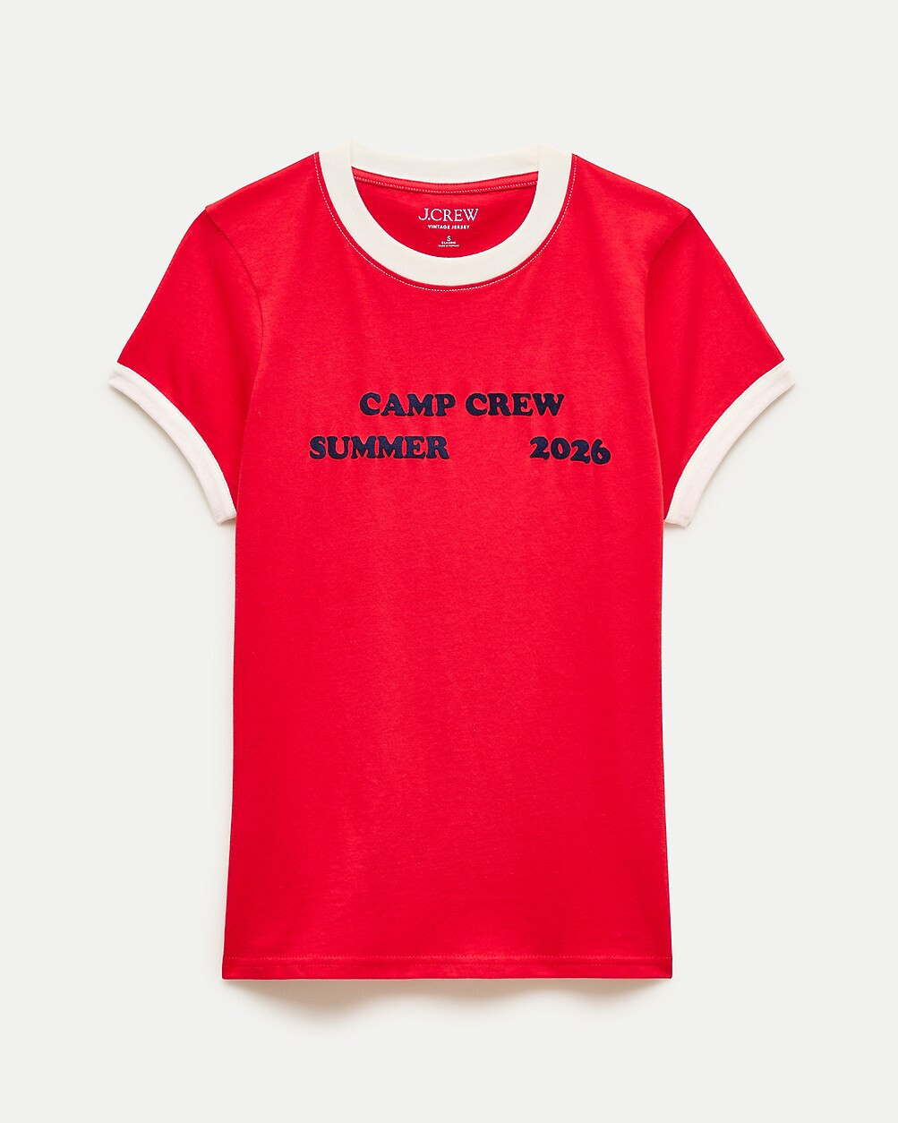 Camp Crew ringer T-shirt in vintage jersey | J. Crew US