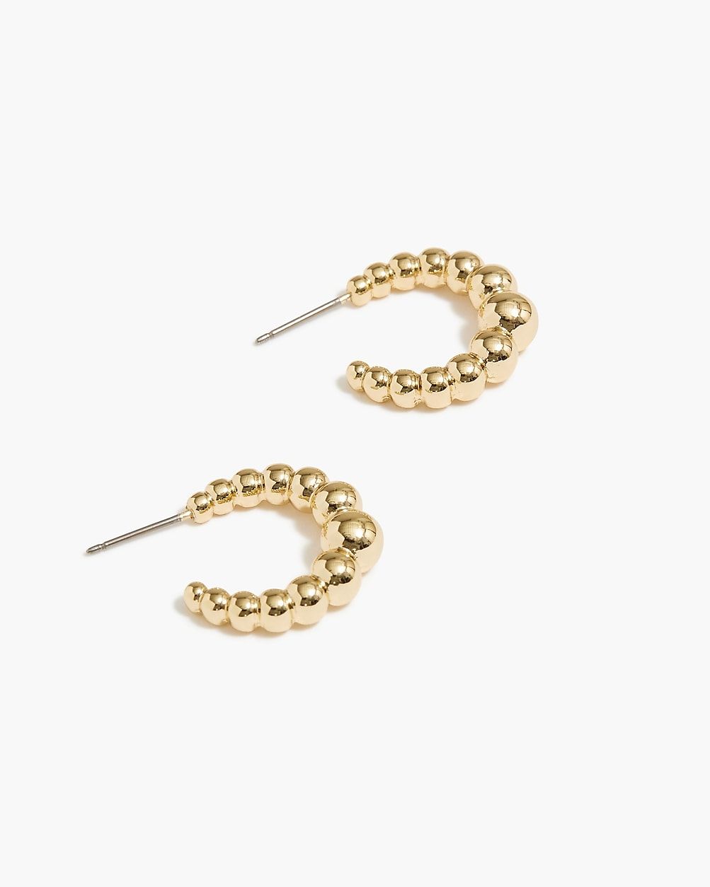 Tiny bauble hoop earrings | J.Crew Factory