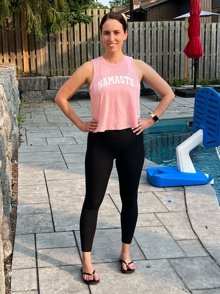 Namaste 💗

Perfect workout wear for all seasons.  Wearing M in the tank top, size 6 in the pants and size 10 in the bra.

#LTKunder100 #LTKFitness #LTKFind
