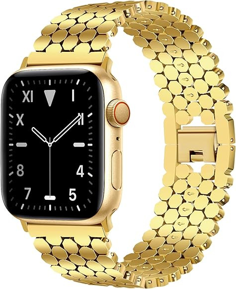 JR.DM Honeycomb Bands Compatible with Apple Watch 38mm 40mm 41mm 42mm 44mm 45mm 46mm for Women, D... | Amazon (US)