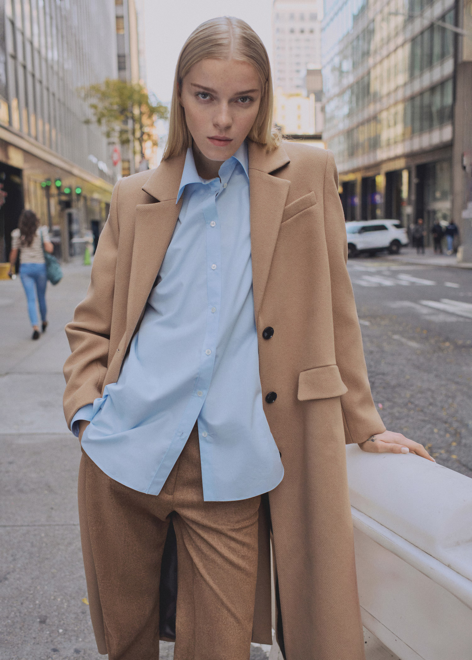 Long structured wool coat - Women | MANGO USA | Mango (US/MX/AU)