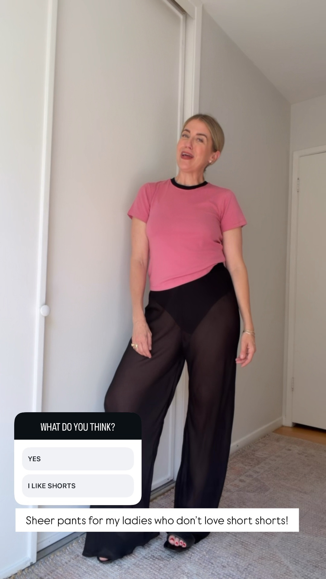 What do you think?! Yes to more sheer pants or more shorts? These are current favorites! 



#LTKSaleAlert #LTKootd #LTKgrwm